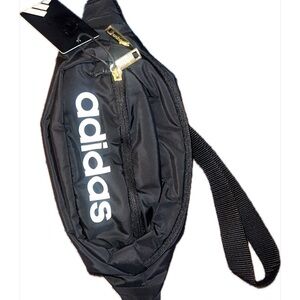 Adidas Black Belt Bag with Sporty Design and Adjustable Strap